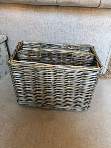 Tall Antique Wash Magazine Rack
