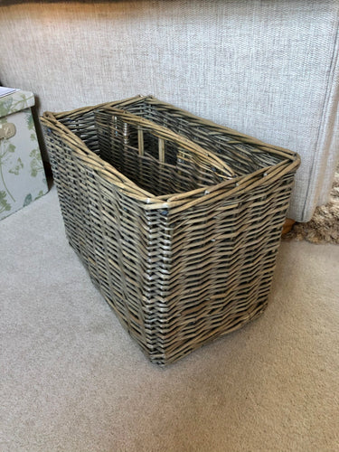 Tall Antique Wash Magazine Rack