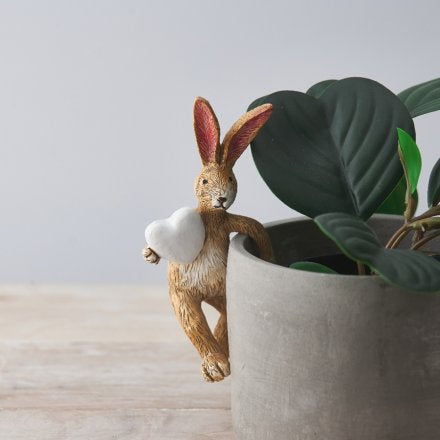 rabbit plant pot hanger Pot Hanger with Heart – SO Interiors England