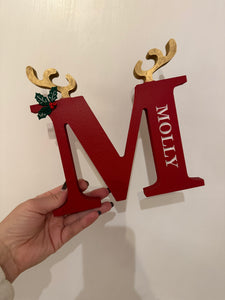 Handmade Personalised Reindeer Letters