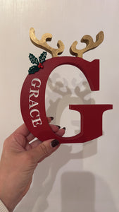 Handmade Personalised Reindeer Letters