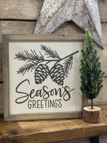 Seasons greetings sign