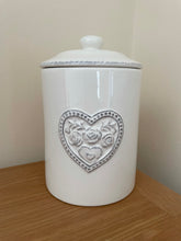 Load image into Gallery viewer, White Ceramic Storage Jar