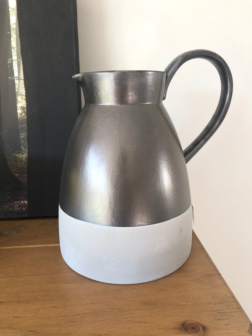 Metallic Grey Jug