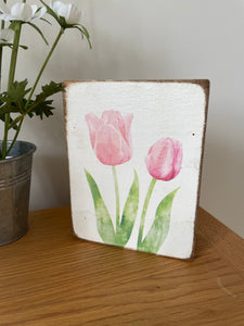 Tulip Picture Wood Block
