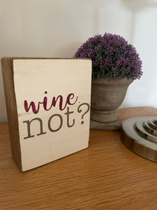 Wine Not? Word Block
