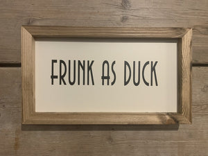 Frunk as duck sign