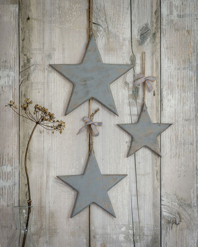 Wooden Stars - Grey