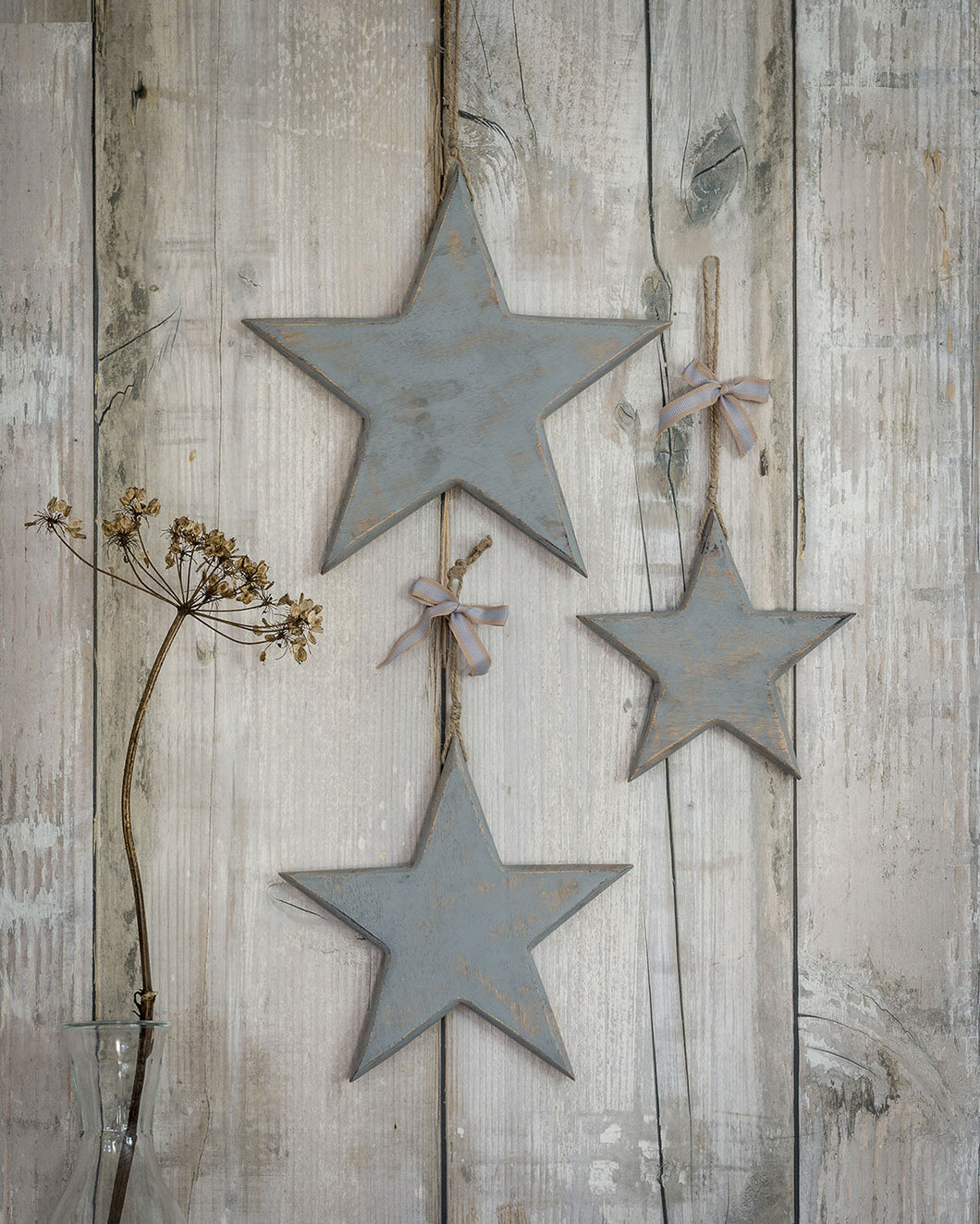 Wooden Stars - Grey
