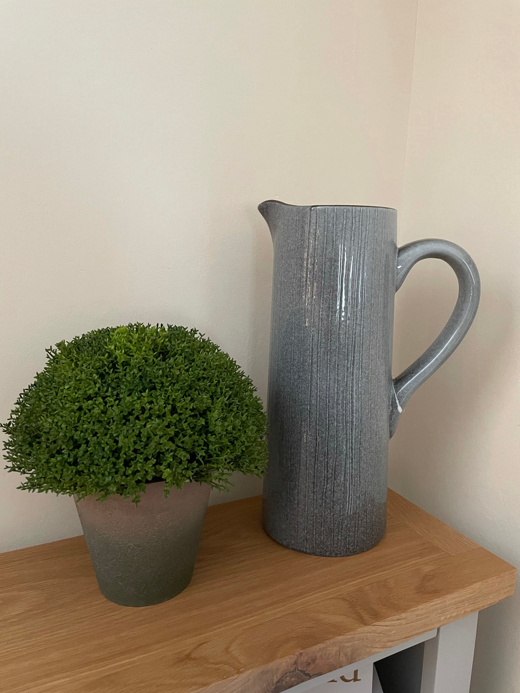 Grey Ceramic Display Jug