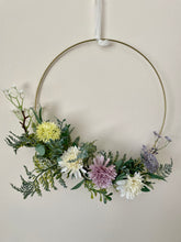 Load image into Gallery viewer, Wild Flower Floral Hoop