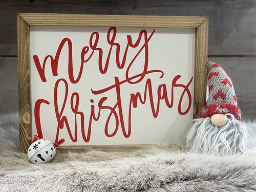 Merry Christmas - Red sign