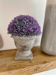 Potted Lavender Faux Plant