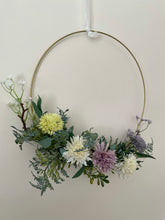 Load image into Gallery viewer, Wild Flower Floral Hoop