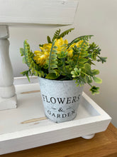Load image into Gallery viewer, Flowers and garden yellow flower pot
