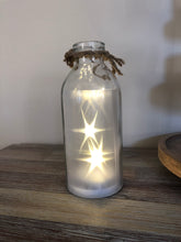 Load image into Gallery viewer, Glass Bottle with Lit Stars