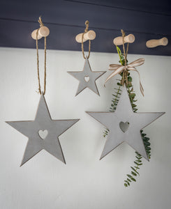 Set of 3 Hanging Stars