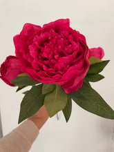 Load image into Gallery viewer, Hot Pink Peony Stem