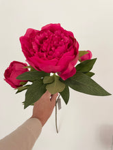 Load image into Gallery viewer, Hot Pink Peony Stem