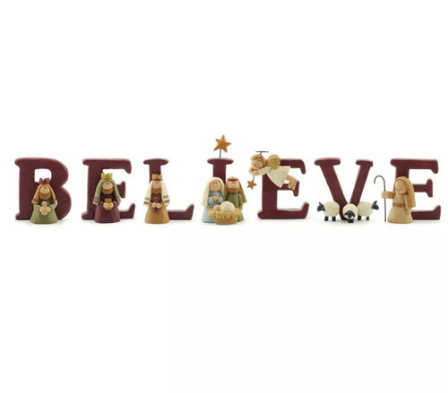 Believe Nativity Letter Set