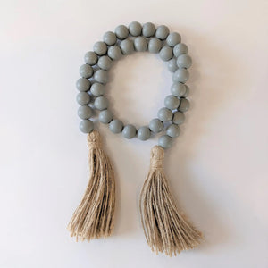 Decorative Wooden Beads Grey or White